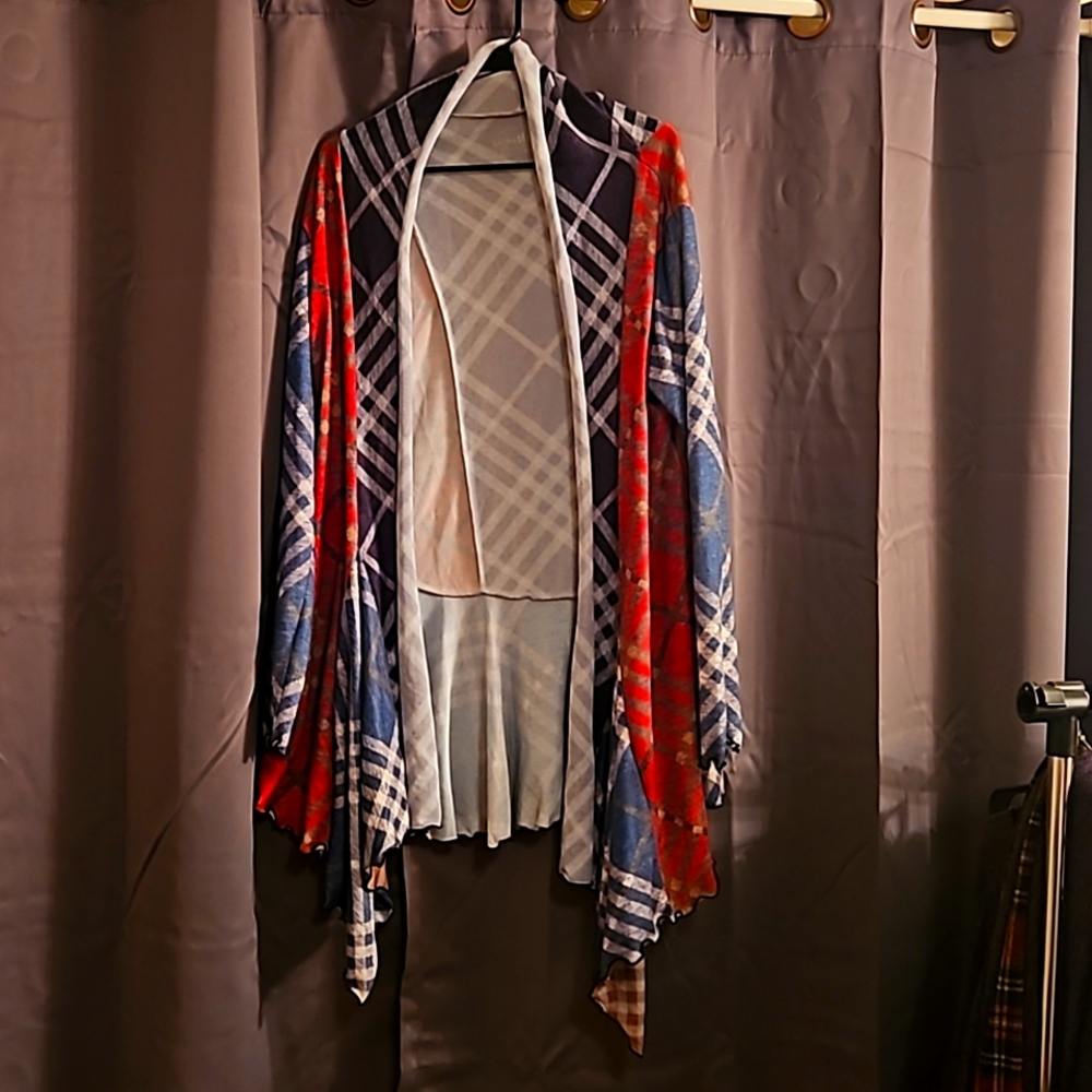 Plaid cardigan